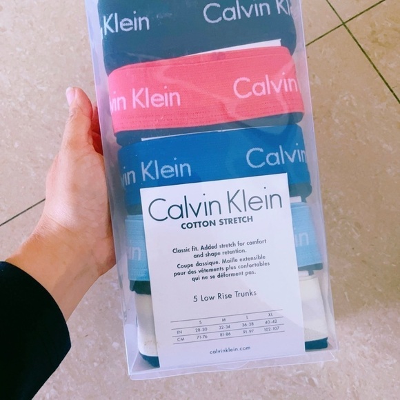 CALVIN KLEIN Men's Cotton Classic Fit 5-Pack Trunks, Multicolor,‎ XL - Picture 3 of 4